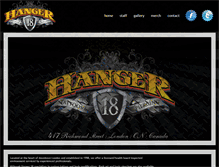 Tablet Screenshot of hanger18tattoos.com